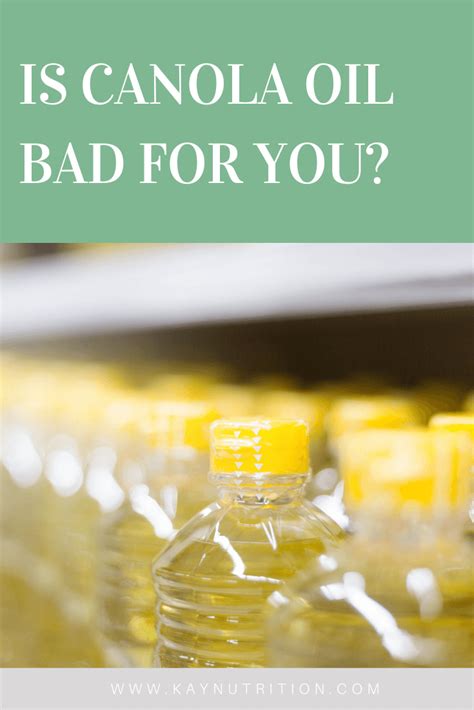 Is canola oil bad for you. Things To Know About Is canola oil bad for you. 
